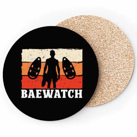 Lifeguard baewatch swimming pool guard sea rescuer Coasters