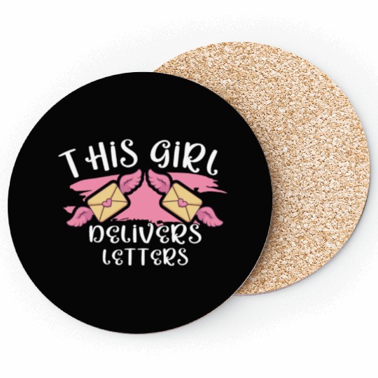Postal Worker Mail Lady Mail Carrier Postal Coasters