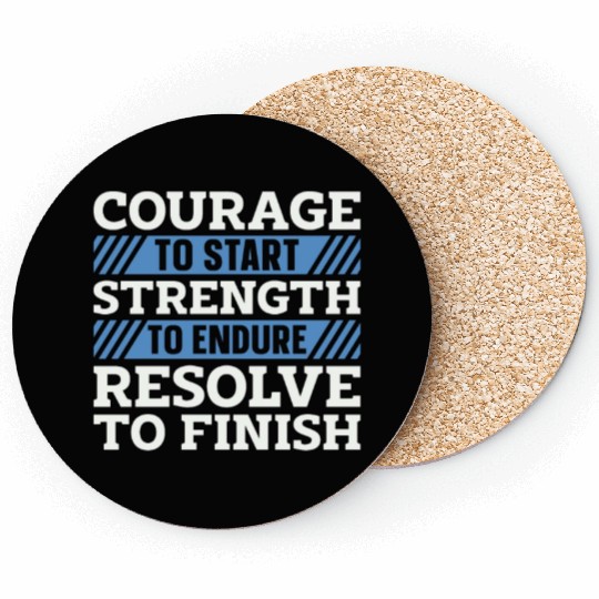 Cross Country Running Courage To Start XC Runner Coasters