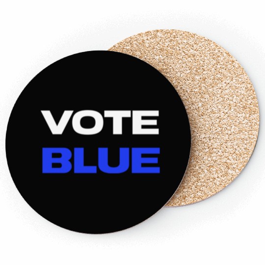USA Election Vote Blue Minimalist Coasters