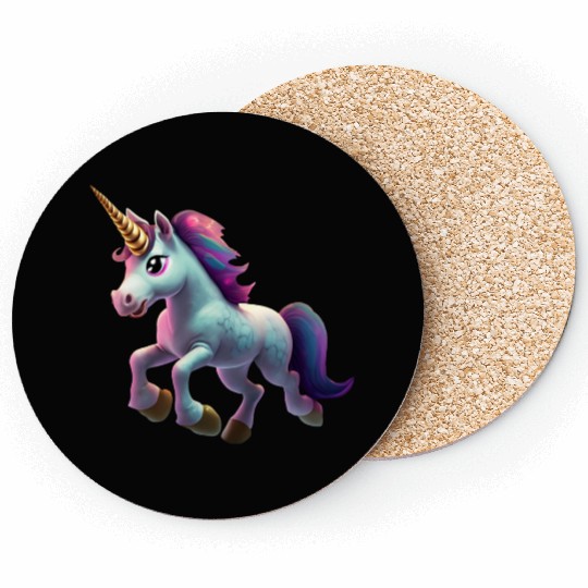 magic unicorn cartoon horse pony Coasters