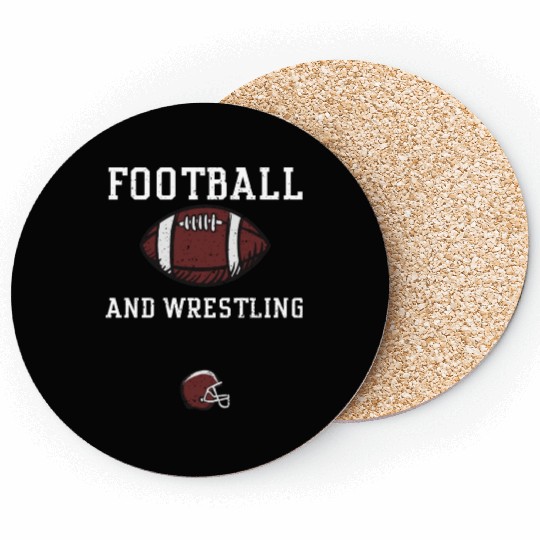 Football And Wrestling - Football Coasters