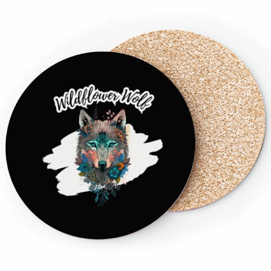 Wildflower Wolf Coasters