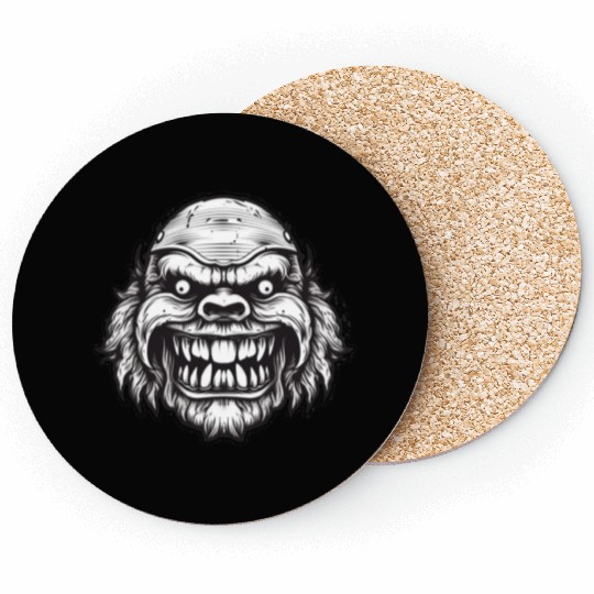 Unleash the Monster with this Heavy Metal Design! Coasters
