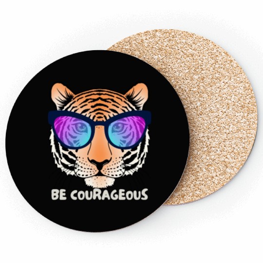 Be Courageous like a Lion Coasters