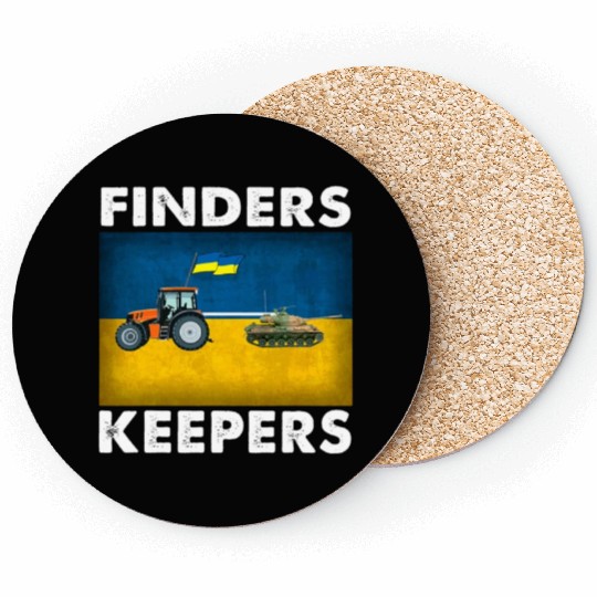 Finder Keeper Funny Ukrainian Farmer Coasters