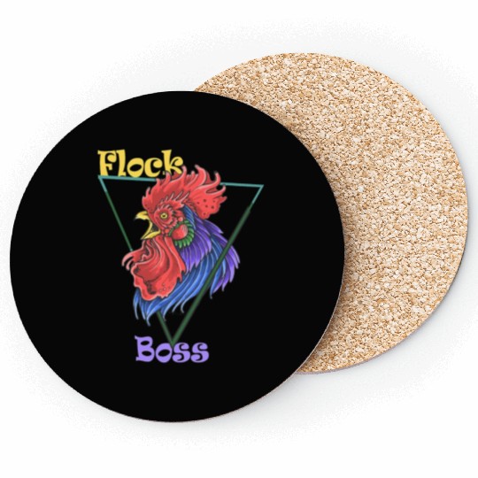 Chicken Farmer Flock Boss Coasters
