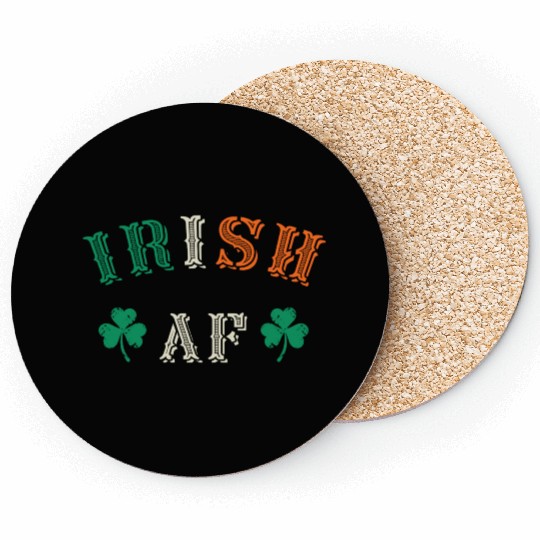 Irish Af Funny St Patricks Day Drinking Coasters