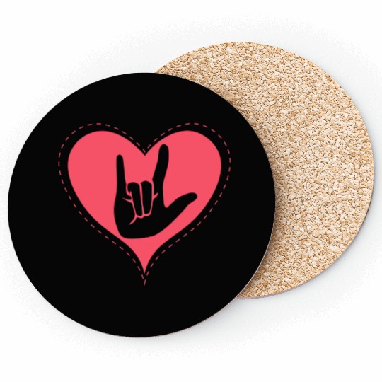 Sign Language I Love You Gifts Coasters