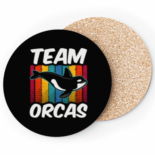 Team Orcas Orca Protect Whale Sea Coasters
