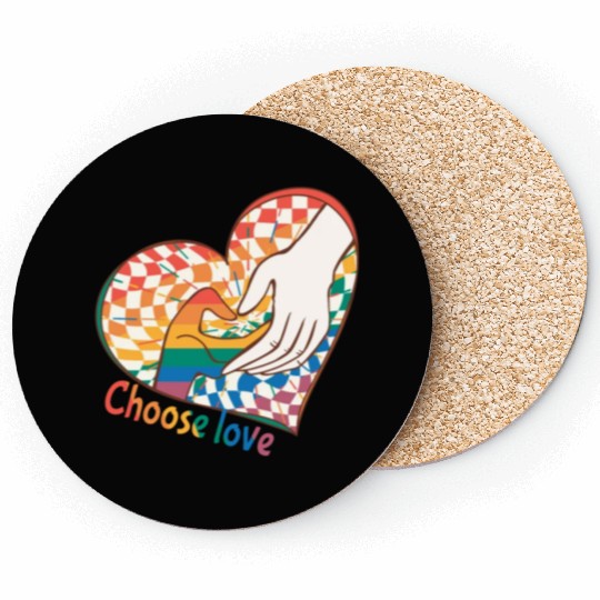 Choose Love Heart Coasters