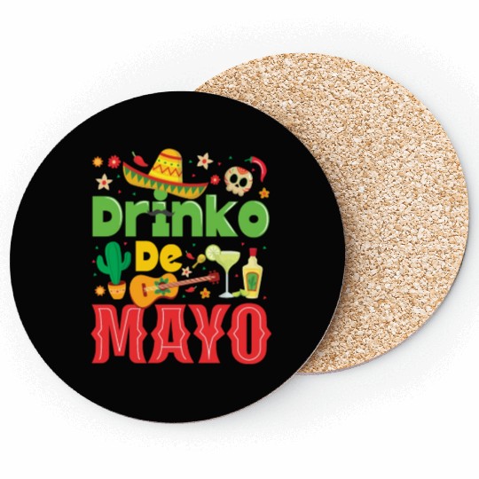 Cinco De Mayo Mexican Fiesta 5 De Mayo Drinking Coasters