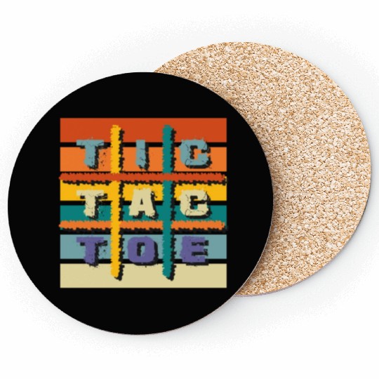 Retro Tic Tac Toe Coasters