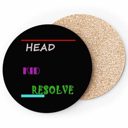 HEAD KID RESOLVE Coasters