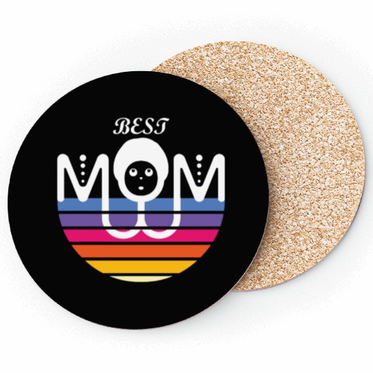 Best Mom ever, A lovely surprise to mom Coasters