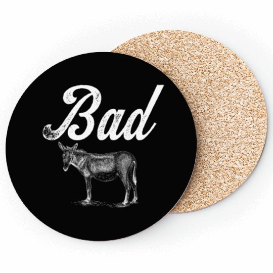 Funny Bad Ass Donkey Badass Coasters