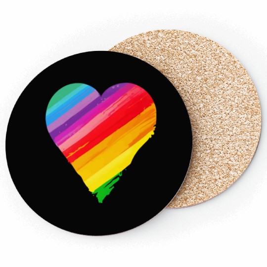 Pride Heart Coasters