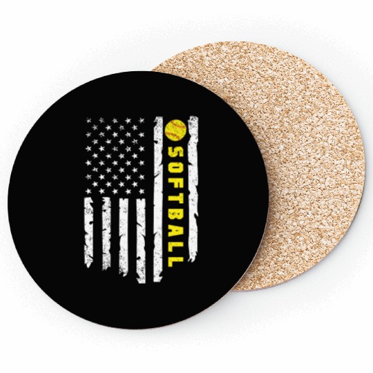 Softball fathers day Coasters