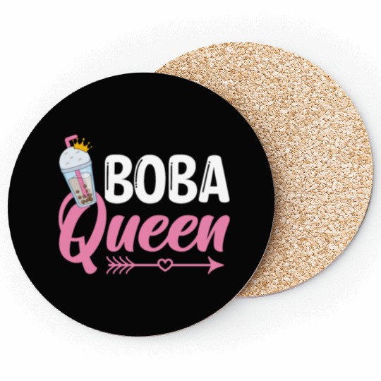 Boba Queen Bubble Tea Lover Boba Tea Drinker Coasters