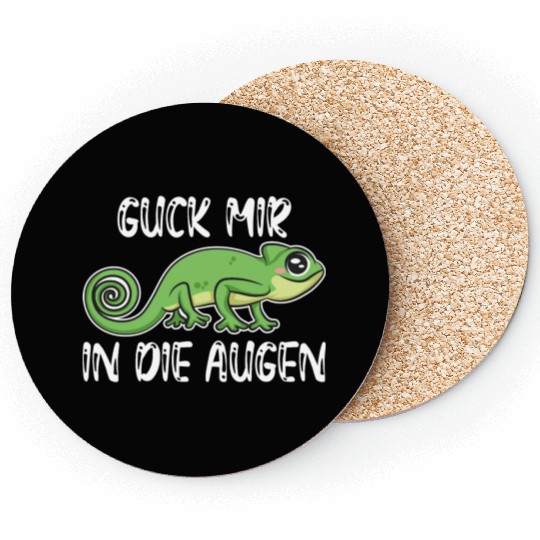 Cute chameleon animal lover Coasters