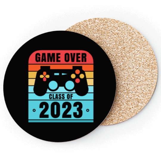 Game Over Class of 2023 Grad 2023 Graduation Coasters