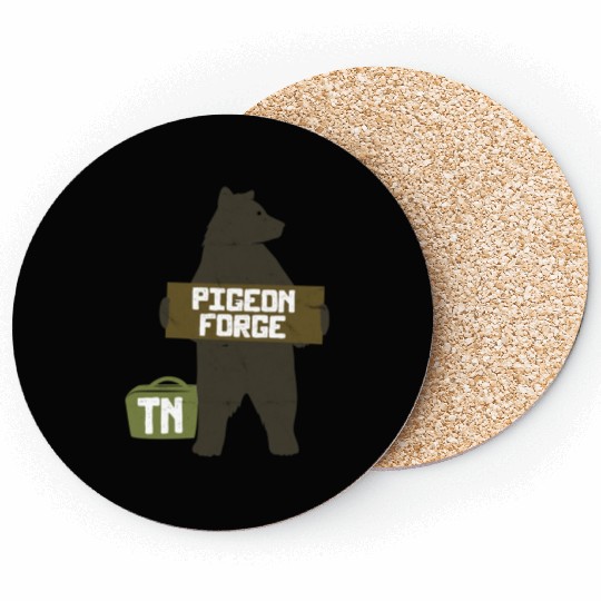Pigeon Forge Tennessee Great Smoky Mountains Bear Coasters