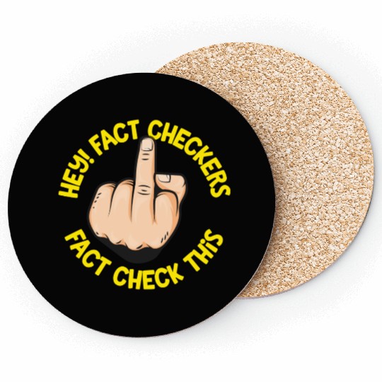 Hey Fact Checkers Coasters