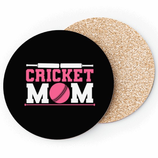 Cool Cricket Mom For Cricket Sports Lover Coasters
