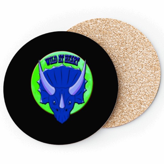 Wild At Heart- Triceratops Coasters