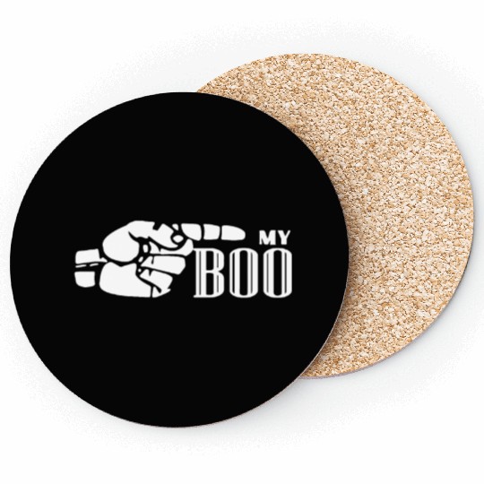 My Boo Gift for Couples His & Hers Valentine's Mat Coasters