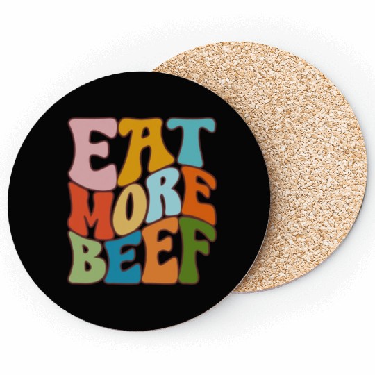 Eat More Beef Support Local Farmers Farming Coasters