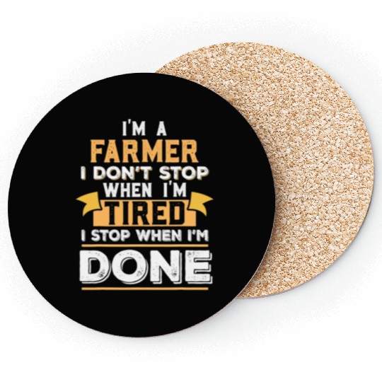 Funny Farmer Farmers Agriculture Farmer Gift Coasters