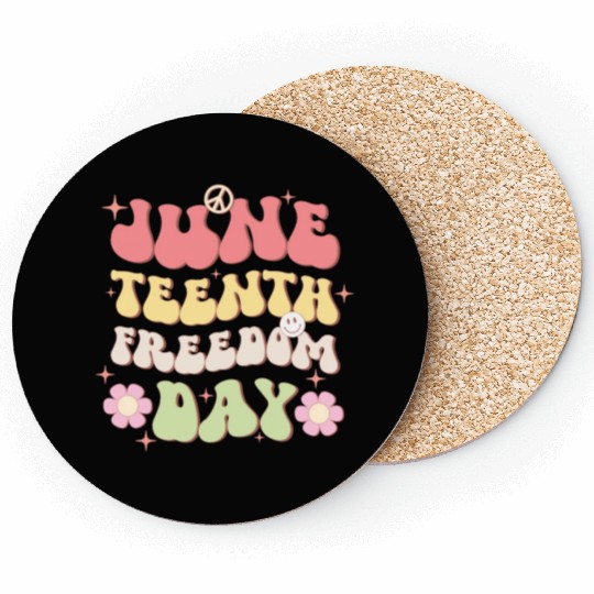 Juneteenth Freedom Day, Independence Day Coasters