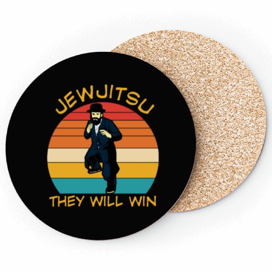 Jewjitsu They Will Win Coasters