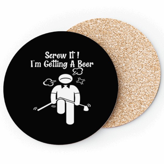 Golf Beer Golfer Father Day Mother Day Coasters