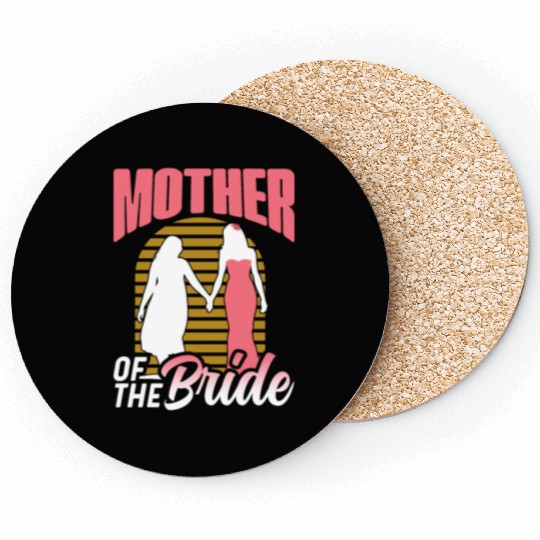 Mother Of The Bride Bachelorette Party Wedding Coasters