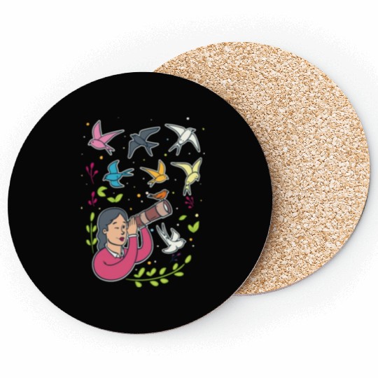 Bird Birdwatching Birdwatcher Coasters