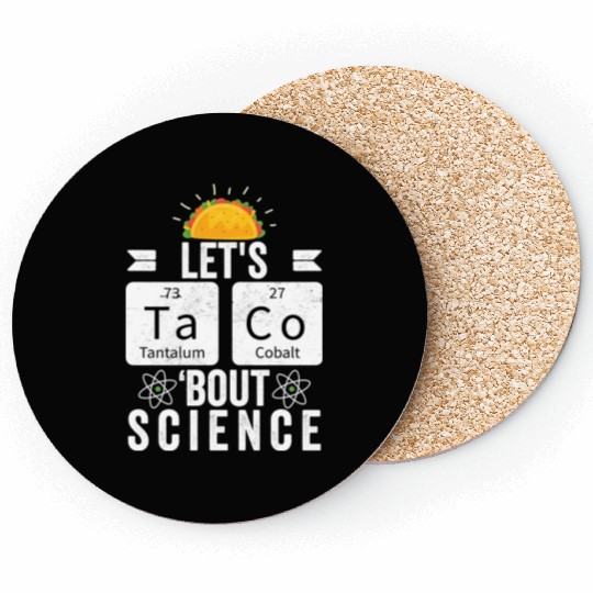 Lets Tacos Bout Science Funny Cinco De Mayo For Coasters