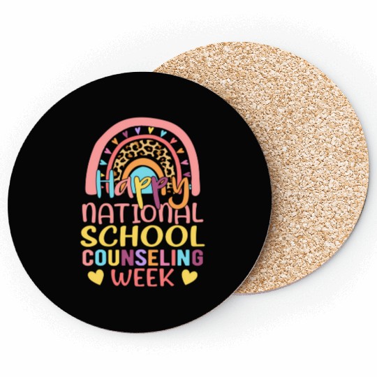 Rainbow Happy National School Counseling Week Coun Coasters