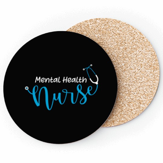 Stethoscope Mental Health Nurse Coasters