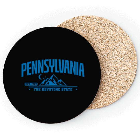 Pennsylvania The Keystone State Federal State Usa Coasters