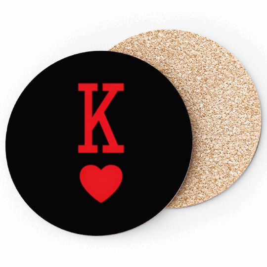 King Of Hearts Saint Valentine'S Day Coasters