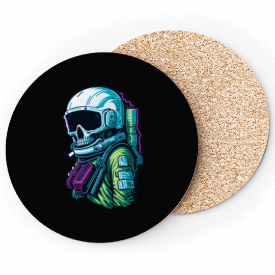 Cyberpunk Space Explorer Coasters