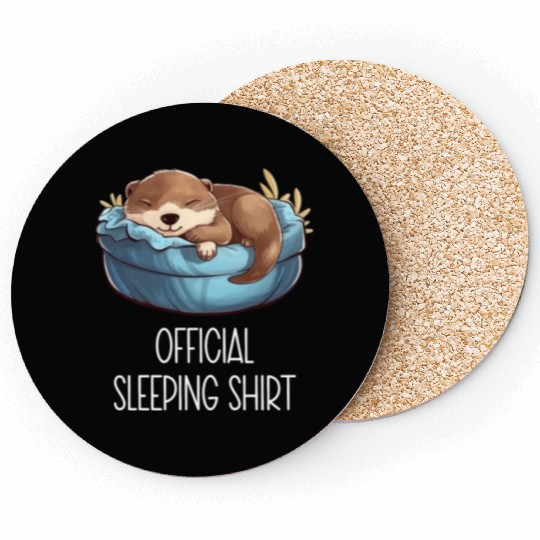 Official sleeping pajama Coasters sea otter