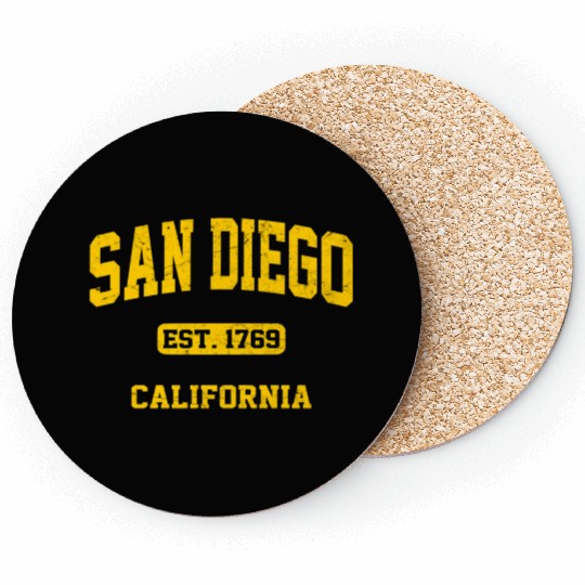 San Diego California State Athletic Style Coasters
