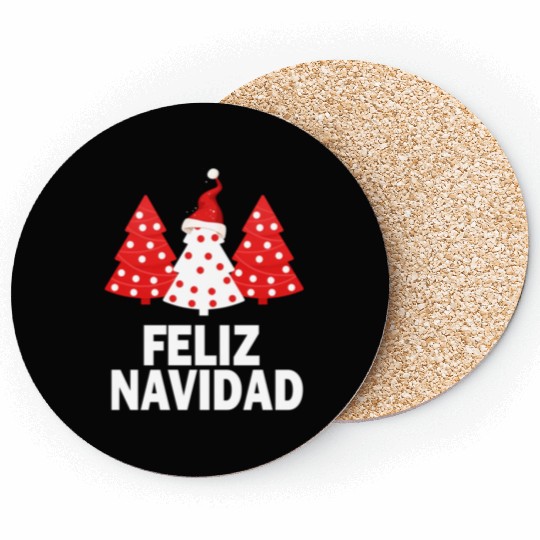 Merry Peruvian Tree Peru Flag Feliz Navidad Coasters
