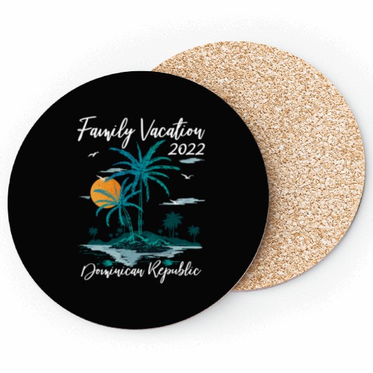 Sunset Family Vacation 2022 Dominican Republic Bea Coasters