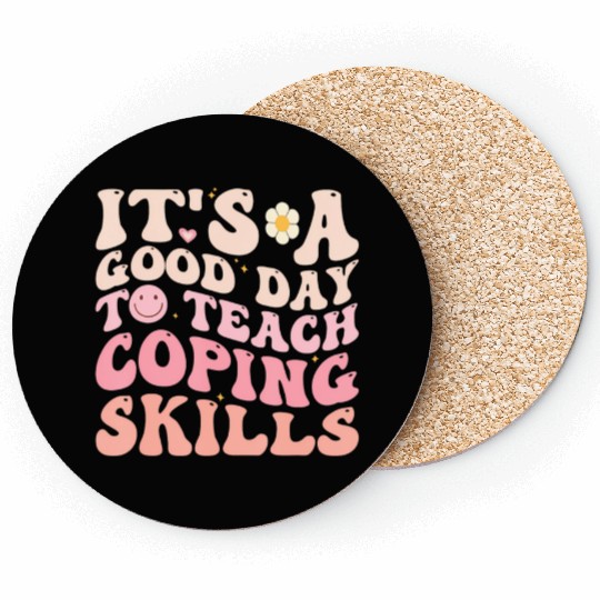 Teach ing Skills Teacher Back To School Counselor Coasters