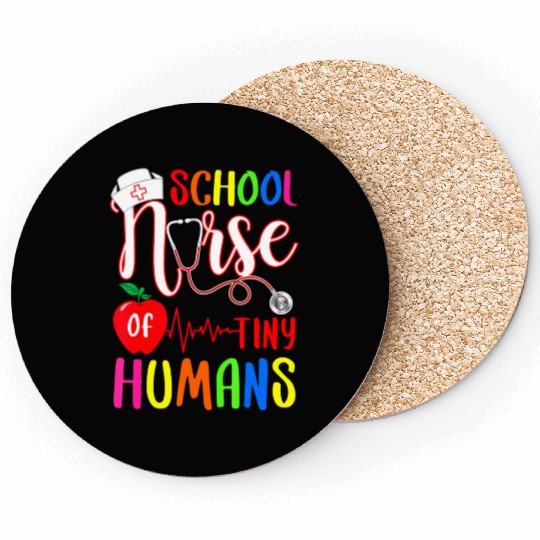 School Nurse Of Tiny Humans Nurse Back To School Coasters
