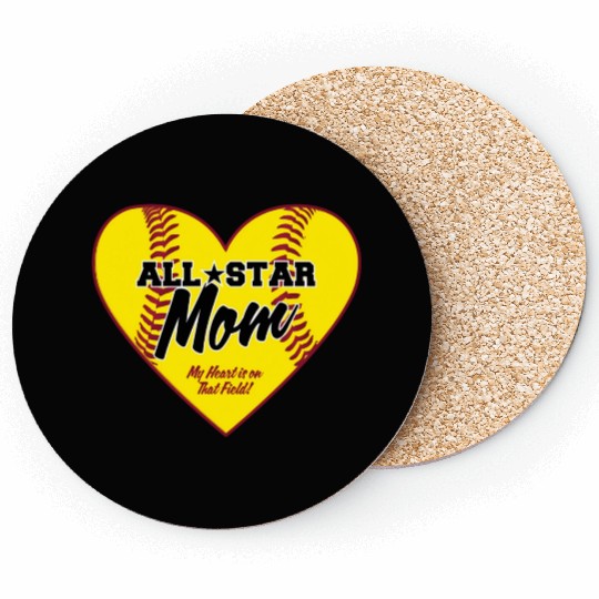 All-Star Softball Mom Coasters